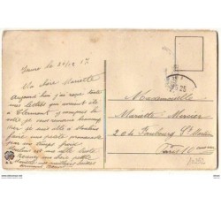 n°10252 - Carte Brodée - Souvenir de Moulins - Pensées