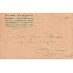 Fantaisie - Carte Gaufrée - Clapsaddle - Femme avec un éventail