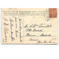 n°12608 - Carte Gaufrée - Bonne et Heureuse Année - Hirondelles 1906