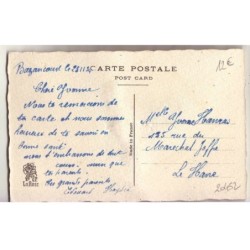 n°20452 - Sainte Catherine - Ce petit bonnet gracieux  ... voeux - Bonnet en tissu bleu, et fil argenté