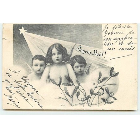 n°20464 - Noël - Ch. Scolik - Joyeux Noël - Anges