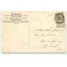 n°20474 - Carte Gaufrée - Heureuses Pâques - Jeune femme sortant d'un oeuf entouré de fleurs