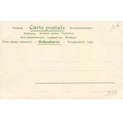 n°25258 - Fantaisie - Deux jeunes femmes avec des robes vertes et violettes dansant