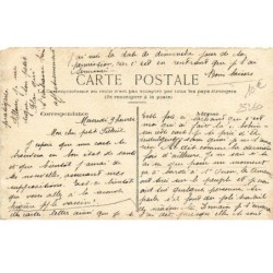n°25260 - Fantaisie - Carte Peinte à la Main - Femme de profil portant un chapeau avec des cerises