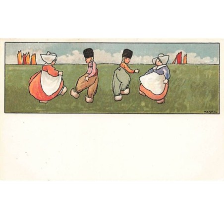 n°25264 - Illustrateur - MM Vienne n°144 - Couples dansant - Hollandais