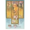 n°25277 - Carte Gaufrée - Pâques - Easter Greetings - Fillette faisant fuir des lapins
