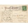 n°25280 - Carte Gaufrée - Pâques - Easter Thoughts - Fillette tenant des oeufs, assise dans du foin avec des lapins