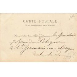 n°25299 - Fantaisie - Deux anges près d'une église - propriété de la Grande Roue de Paris