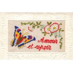 n°25553 - Carte Brodée -...