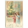 n°12631 - Fröhliche Weihnachten - Fillettes près d'un sapin
