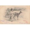 n°25574 - BKWI 2874-4 - Joyeux Noël - Ange - Biche - Luge
