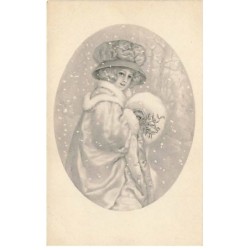 n°25579 - Noël - Femme avec...