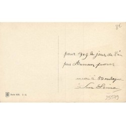 n°25579 - Noël - Femme avec un Manchon dans un Paysage Hivernal