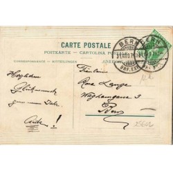 n°25602 - Carte Brodée - Gruss aus den Bergen - Edelweiss