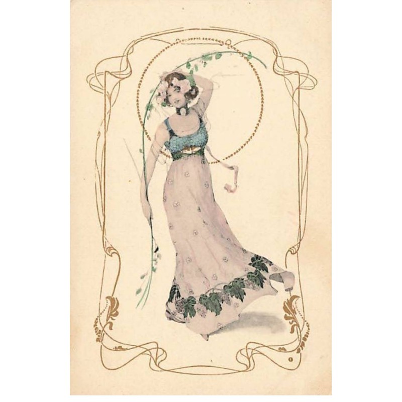 n°25612 - Illustrateur - MM Vienne n°128 - Art Nouveau - Femme levant un bras