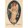n°25625 - Fröhliche Ostern - Clapsaddle - Ange Gardien avec un ruban