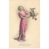 n°25643 - Glückliches Neujahr - MM Vienne 900 - Femme ayant des hommes en cage - Surréalisme