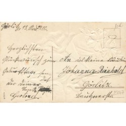 n°25647 - Carte Gaufrée - Portrait d'une Fillette