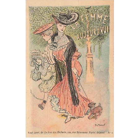 n°25655 - Illustrateur - G. Meunier - La Femme d'Aujourd'hui - Carte Postale de La Joie des Enfants