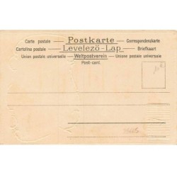 n°25665 - Carte Gaufrée - Fantaisie - Fillettes Japonaises portant des kimonos, éventails et une ombrelle