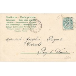 n°25671 - Fantaisie - Art Nouveau - Jeune femme tenant un éventail en plumes - Perroquet