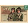 n°25672 - MM Vienne n°319 - Joyeux Noël - Alice Martineau - Deux jeunes femmes apportant du houx et du gui