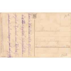 n°25688 - Carte Fantaisie - Meissner 1939 - Colombine chatouillant Pierrot avec une plume de Paon