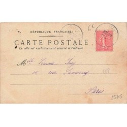 n°25705 - Fantaisie - Carte Peinte à la Main - Cloches au-dessus de Jonquilles