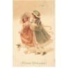 n°25711 - Illustrateur MM Vienne n°406 - Fröhliche Weihnachten - Jeune Fille et Fillette