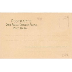 n°25754 - Fantaisie - M.S.M. - Jeune femme portant une robe rose et jouant avec une branche fleurie