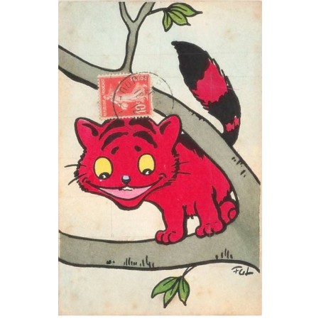 n°25756 - Illustrateur Lewin - MM Vienne n°491 - Chat rouge sur une branche
