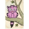 n°25757 - Illustrateur Lewin - MM Vienne n°491 - Chat mauve sur une branche