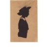 n°12661 - Silhouette d'un Enfant avec un Chapeau