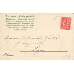 n°25771 - Clapsaddle - Joyeuses Pâques - Jeune fille portant un gros oeufs