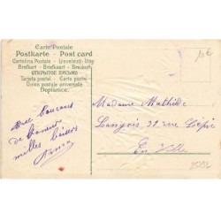 n°25792 - Carte Gaufrée - Souvenir de Mai - Fée, sylphide cueillant un brin de muguet