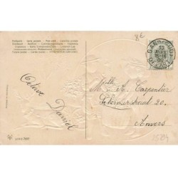 n°25794 - Fantaisie - Carte Gaufrée - Toujours à vous - Enfants ramassant des fleurs, avec un cerf
