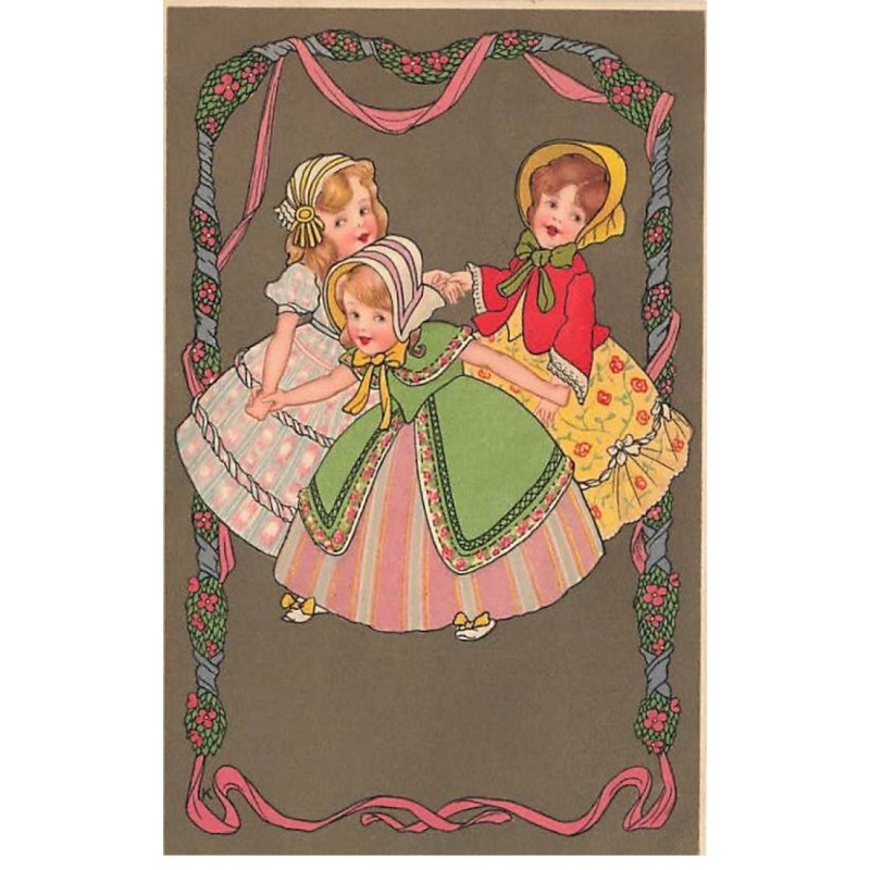 n°25797 - Fantaisie - Meissner 1376 - Fillettes dansant