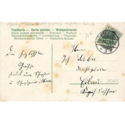n°25809 - Noël - Fröhliche Weihnachten - Fillette mettant des portes-bonheur dans un sapin