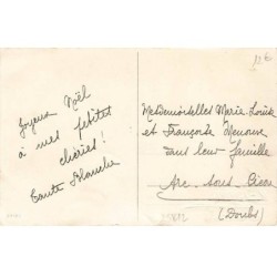 n°25812 - F. Baumgarten - Bonne Année - Anges apportant un sapin décoré, et une luge remplie de cadeaux