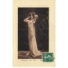 n°25848 - Fantaisie - Araignée du Soir ... Espoir - Femme debout une toile d'Araignée - Reutlinger