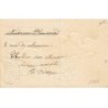 n°25867 - Carte Gaufrée - Bonne et Heureuse Année - Jeune fille près d'un panier rempli de myosotis