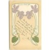 n°12692 - Carte Gaufrée - Art Nouveau - Fleurs violettes