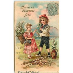n°12696 - Carte Gaufrée -...