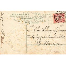 n°25935 - Carte Gaufrée - Hartelÿke Geluckwensch - Anges sonnant une cloche