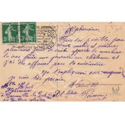 n°25936 - Carte Gaufrée - SER 624 - Doux Souvenir - Anges tournant autour de coeurs