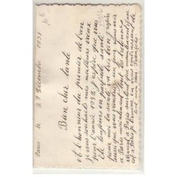 n°25952 - Fantaisie - Carte Brodée - Bonne Année - Fleur, Pensée