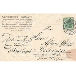 n°25959 - Carte Gaufrée - Clapsaddle - Fröhliche Weihnachten - Friede auf Erden - Un ange veillant sur une crèche