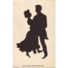 n°12721 - Silhouette - Cartes Animées Lambert - Couple dansant