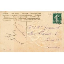 n°25987 - Carte Gaufrée - Nouvel An - Heureuse Année - Enfant dessinant une horloge