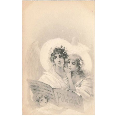 n°26010 - Anges Gardiens lisant une partition
